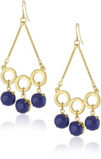 Kenneth Cole New York Modern Geo Circle and Bead Chandelier Drop Earrings