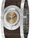 Gucci Twirl Quartz Brown Dial Women's Watch - YA112433