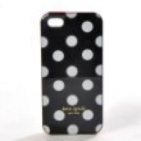 Kate Spade Le Pavillion Large Polka Dots iPhone 5 Hardshell Phone Case Cover Black