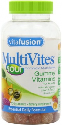 Vitafusion MultiVites Sours Gummy Vitamins, 150 Count