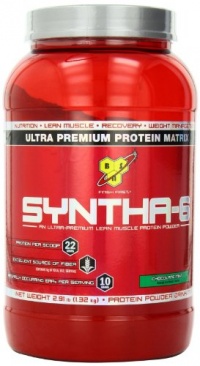 BSN Syntha-6 Protein Powder, Chocolate Mint, 2.91 Pounds