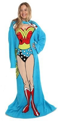 Wonder Woman Comfy Throw Blanket With Sleeves Being Wonderous