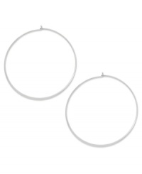 A classic touch. Studio Silver's endless hoop earrings, set in sterling silver, offer a timeless look that's quite elegant. Approximate diameter: 2-1/4 inches.