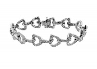 Diamond Bracelet 3.46ct Round Brilliant Diamonds in 18 K White Gold