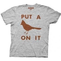 T-Shirt - Portlandia - Put a Bird On It (Slim Fit)Grey,Small