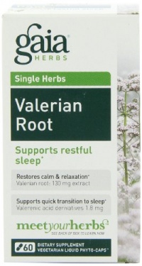 Gaia Herbs Valerian Root, 60 Liquid Phyto-Capsules