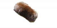 Surell Accessories Fox Fur Headband with Elastic Back (Brown)