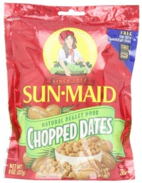 Sun Maid Chopped Dates, 8-Ounce Bag (Pack of 5)