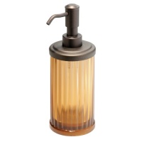 InterDesign Alston Lotion Pump, Amber and Bronze