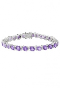 Effy Jewlery Sterling Silver Amethyst 7 Bracelet, 8.64 TCW