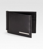 A smooth, sophisticated wallet of Italian calfskin leather with signature plate detail.Six card slots3½ x 3¼Made in Italy