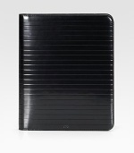 A singular companion to your iPad 2, beautifully crafted in pleated, mirrored leather equipped to securely hold your device. Debossed logo detailMirrored leather8W X 10HMade in Italy