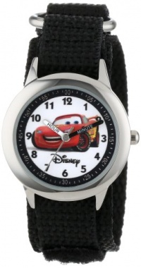 Disney Kids' W000093 Time Teacher Stainless Steel and Nylon Cars Watch