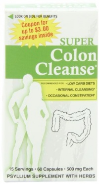 Health Plus Super Colon Cleanse, Capsules with Herbs and Acidops, 60 Count