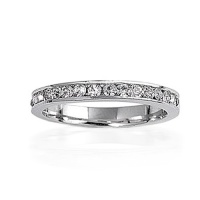 Bling Jewelry April Birthstone Sterling Silver CZ Eternity Band Ring