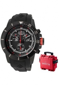 Invicta Men's 11747BRB Pro-Diver Chronograph Black Dial Black Polyurethane Watch