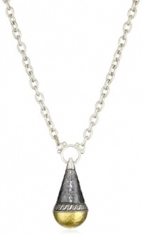 GURHAN Lancelot Dark and White Silver Chain with Pendant Necklace