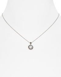 A subtle pendant on this Judith Jack necklace offers a glittering focal point, with its delicate contours and crystals.