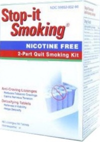 Natrabio Stop-it Smoking 2 Part Quit Smoking Kit, 108-Count