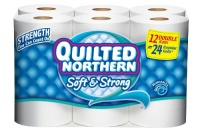 Quilted Northern Bath Tissue Soft and Strong Double Roll, 12 Count (Case of 4)