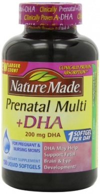 Nature Made Prenatal Multi + Dha, 200mg, 150 Liquid Softgels.