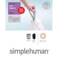 simplehuman Custom Fit Trash Can Liner Q, 50-65 Liters / 13-17 Gallons, 50-Count