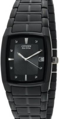 Citizen Men's BM6555-54E Eco-Drive Black Ion-Plated Stainless Steel Watch