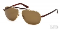 Tom Ford ADRIAN FT0243 Sunglasses TF243 Color 28J Shiny Gold / Brown TF 243