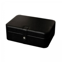 Mele & Co. Remy Black Faux Leather 48-Section Jewelry Box