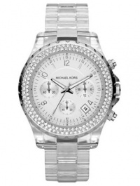 Michael Kors Quartz, Clear Band White Dial - Women's Watch MK5337