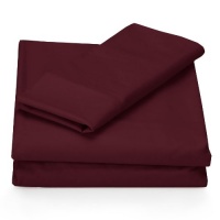 Perry Ellis Sheet Set, Microfiber, Lingonberry, Twin