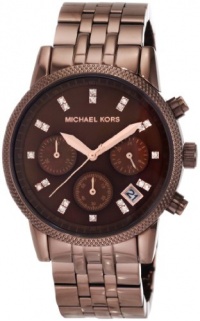 Michael Kors Women's MK5547 Showstopper Chocolate Chronograph Watch