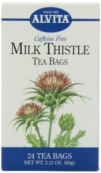 Alvita Tea Bags, Milk Thistle, 24 tea bags (Pack of 3)