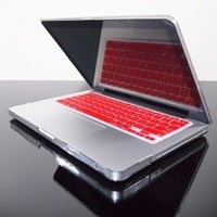 TopCase® RED Keyboard Silicone Cover Skin for Macbook 13 Unibody / Macbook Pro 13 15 17 with or without Retina Display TOPCASE® Logo Mouse Pad