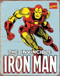 Iron Man Retro Tin Sign , 12x16