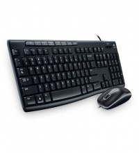 Logitech Media Combo Keyboard and Mouse (Black) (MK200)