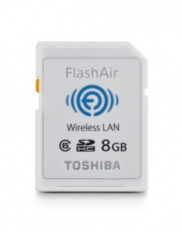 Toshiba 8GB FlashAir Wireless SD Card, Speed Class 6