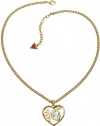 GUESS Gold-Tone Heart Necklace UBN11204