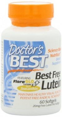 Doctor's Best Free Lutein Softgel Capsules, 60-Count