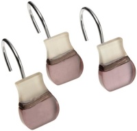 Popular Bath Reflection Lilac Shower Curtain Hooks, Set of 12