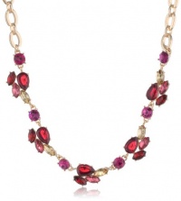 Anne Klein Gold-Tone Pink Multi-Frontal Collar Necklace, 16