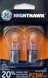 GE P21WNH/BP2 Nighthawk Automotive Replacement Bulbs, Pack of 2