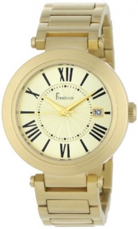 Freelook Women's HA1234GM-3 Cortina Roman Numeral Matte Gold  Watch