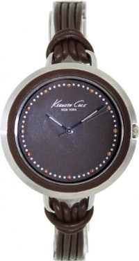 Kenneth Cole New York 3-Hand Brown Leather Women's watch #KC2652