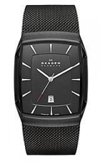 SKAGEN Aktiv Black Mesh Men's Titanium Watch