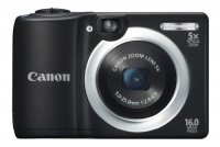 Canon PowerShot A1400 16.0 MP Digital Camera with 5x Digital Image Stabilized Zoom 28mm Wide-Angle Lens and 720p HD Video Recording (Black)