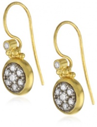 GURHAN Moonstruck White Diamond Two-Tone Dangling Drop Earrings