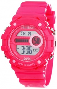 Armitron Women's 45/7031PNK Sport Pink Digital Chronograph Watch