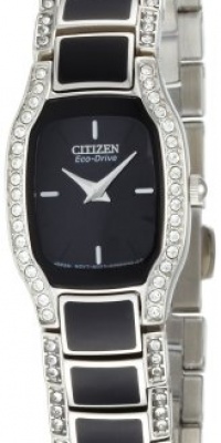 Citizen Women's EW9780-57E Eco-Drive Normandie Black Resin Watch