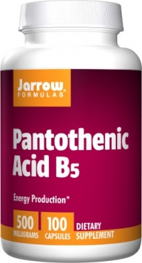 Jarrow Formulas Pantothenic Acid, B5, 500 mg, 100 Capsules (Pack of 3)